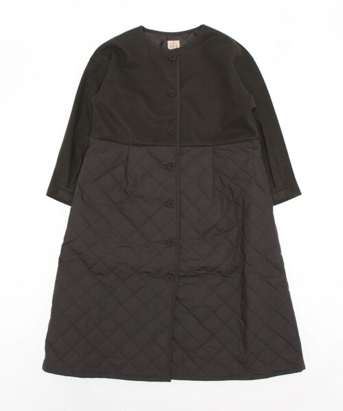 Samansa Mos2（サマンサ モスモス）の「キルト切替コート（ノーカラー