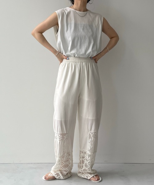 wee9s（ウィークス）の「vintage like lace pants / ヴィンテージ