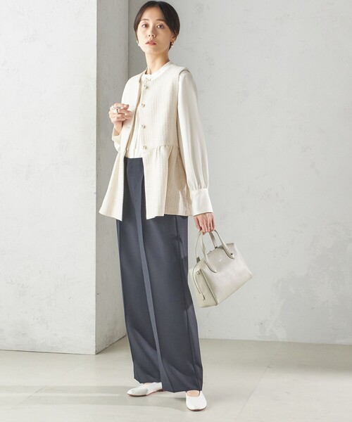 SHIPS（シップス）の「〈セレモニー対応可〉スラブ ツイード ジレ