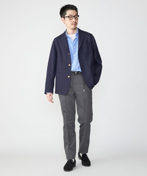 SHIPS（シップス）の「SHIPS: TW サージ シングル 3ボタン ネイビー