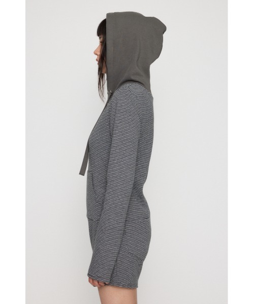 LAGUA GEM（ラグアジェム）の「BORDER HOODIE ロンパース（つなぎ