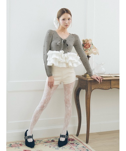 ボリュームフレアニットチュニック（ニット/セーター）｜Darich