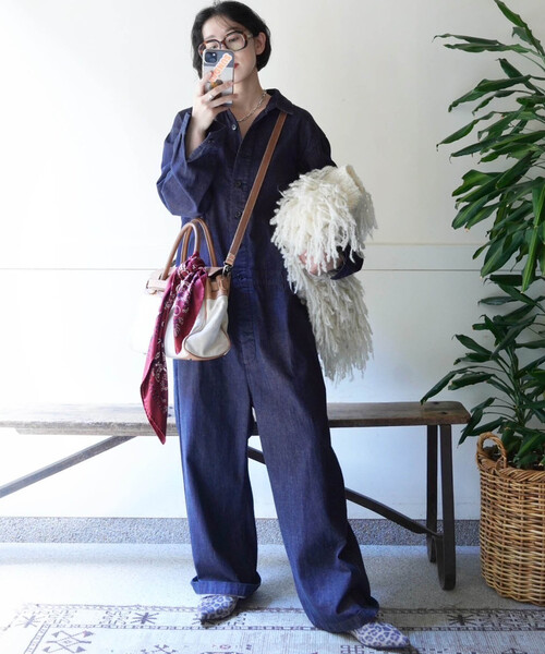 8OZデニム テーパーオールインワン（つなぎ/オールインワン）｜JOURNAL