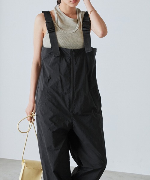 forksy.】ナイロンベルト付きサイドポケットオーバーオール forksy
