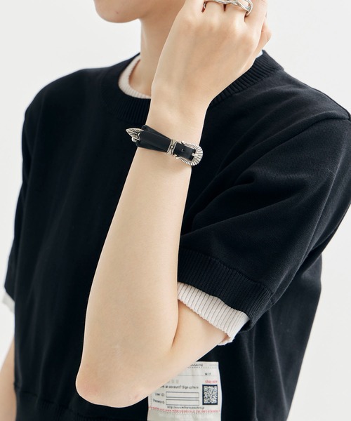TOGA（トーガ）の「【TOGA TOO/トーガトゥ】Beads leather bangle