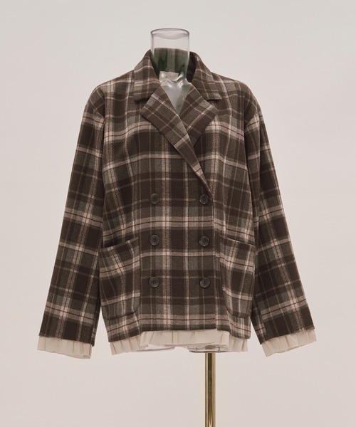 loin nuit（ロワンニュイ）の「frill layered design jacket / フリル