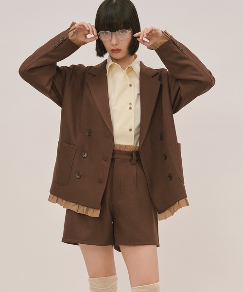 frill layered design jacket / フリルレイヤードデザインジャケット