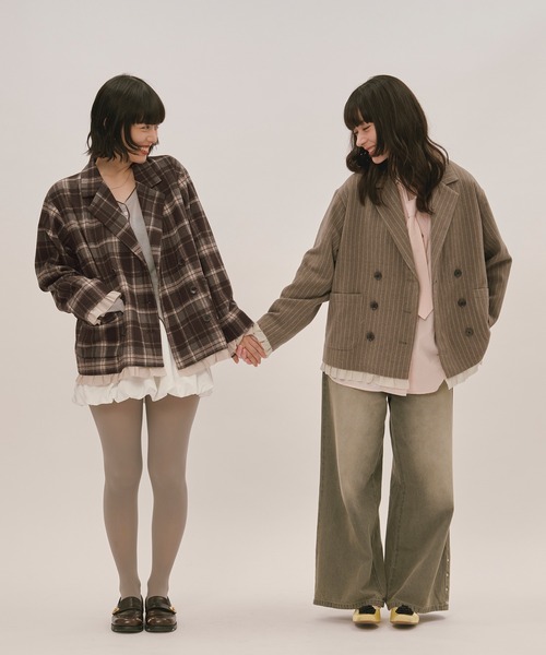 frill layered design jacket / フリルレイヤードデザインジャケット