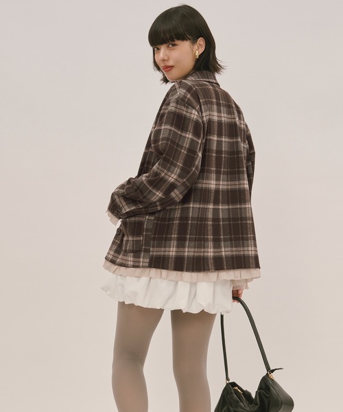 frill layered design jacket / フリルレイヤードデザインジャケット