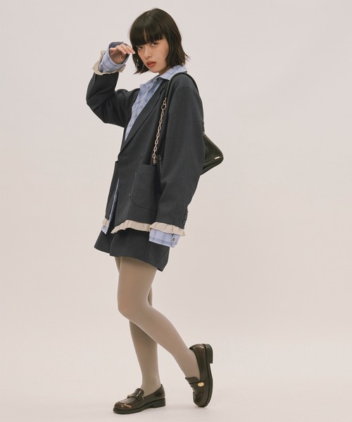 frill layered design jacket / フリルレイヤードデザインジャケット