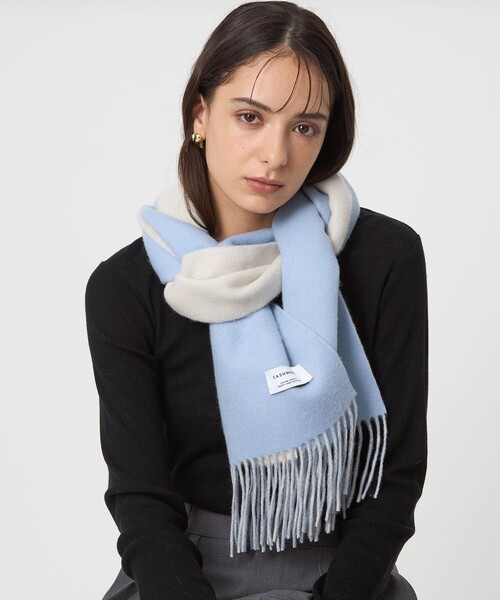 セール】カシミヤ リバーシブル マフラー（マフラー）｜green label