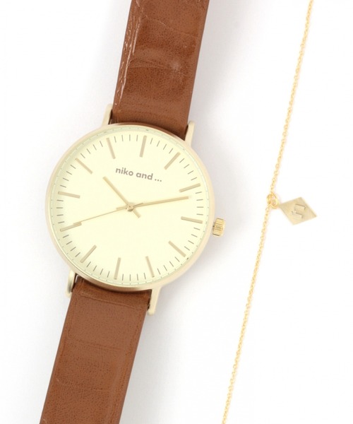 niko and（ニコアンド）の「ケースブレス付きウォッチ（アナログ
