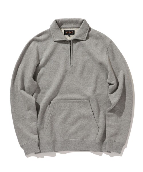 セール】BEAMS PLUS / ハーフ ジップ プルオーバー スウェット