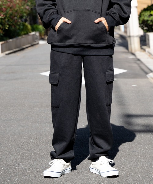 セール】カーゴパンツ/ スウェットカーゴパンツ バギーシルエット 裏
