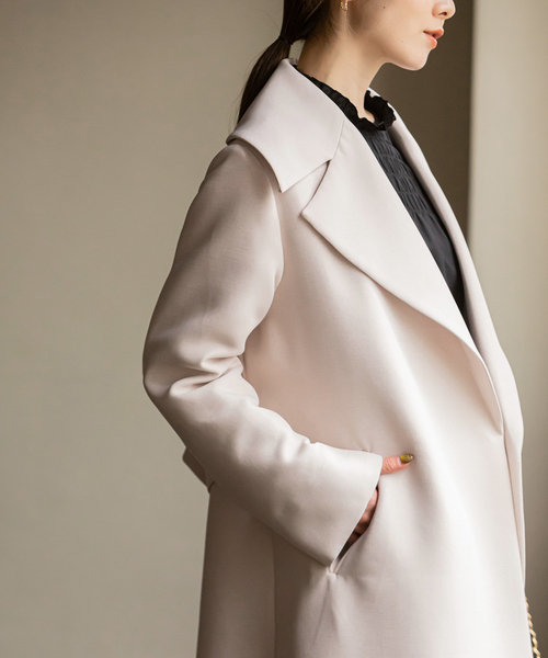 Noble（ノーブル）の「トリプルクロスワイドカラーロングコート