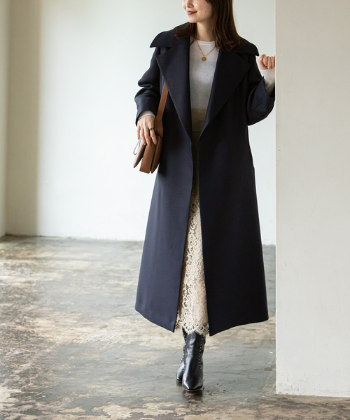 Noble（ノーブル）の「トリプルクロスワイドカラーロングコート