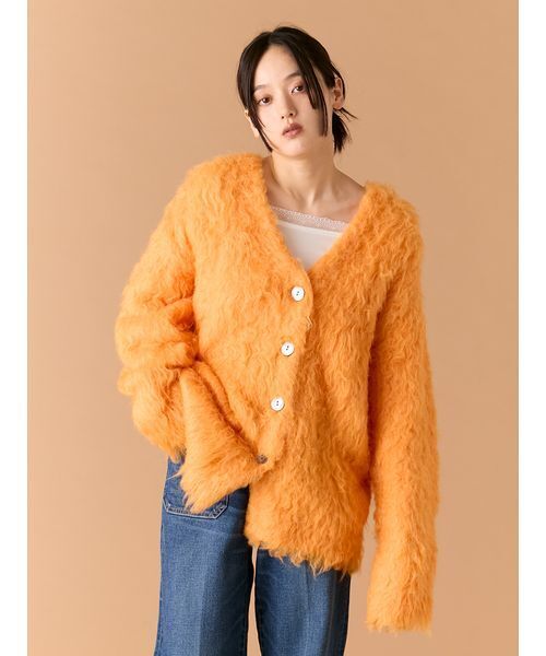 セール】シャギーニットカーディガン（カーディガン/ボレロ）｜LILY