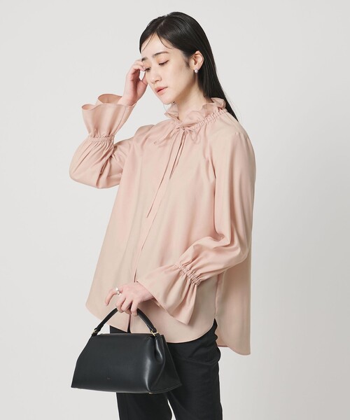 フリルカラー フレアスリーブ ブラウス（シャツ/ブラウス）｜UNITED