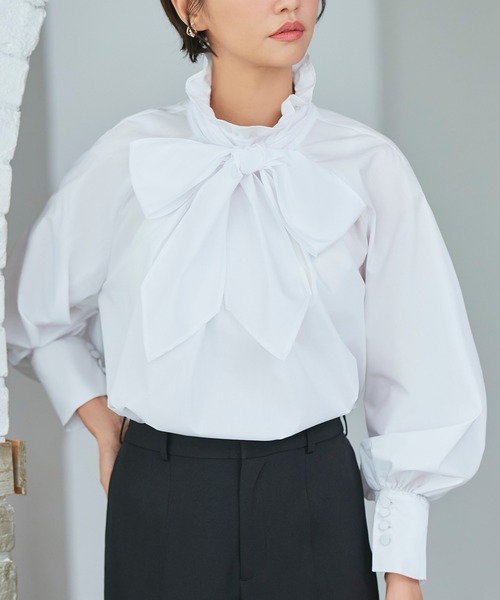 洗える ｜ 【ドレスアップデコルテ ブラウスシリーズ】クラシカル