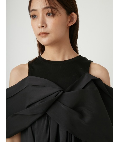 FRAY I.D（フレイアイディー）の「カットコンビペプラムトップス（T