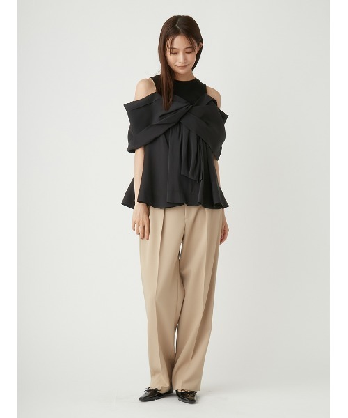 FRAY I.D（フレイアイディー）の「カットコンビペプラムトップス（T