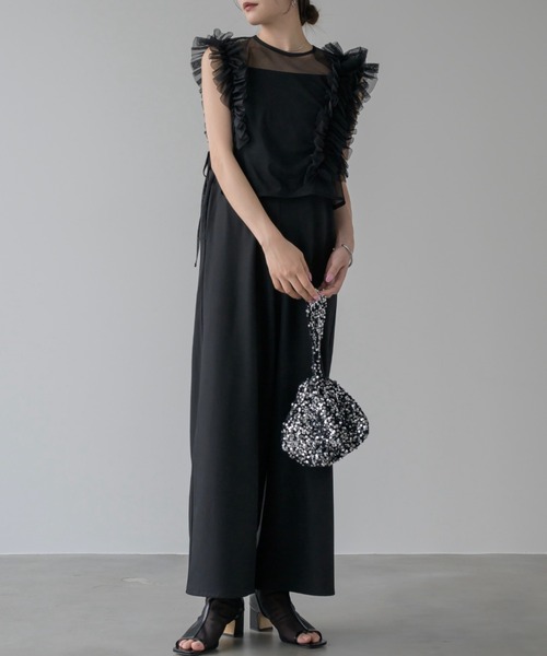 NEUNA（ヌナ）の「2WAYオケージョンセットアップパンツドレス（パンツ