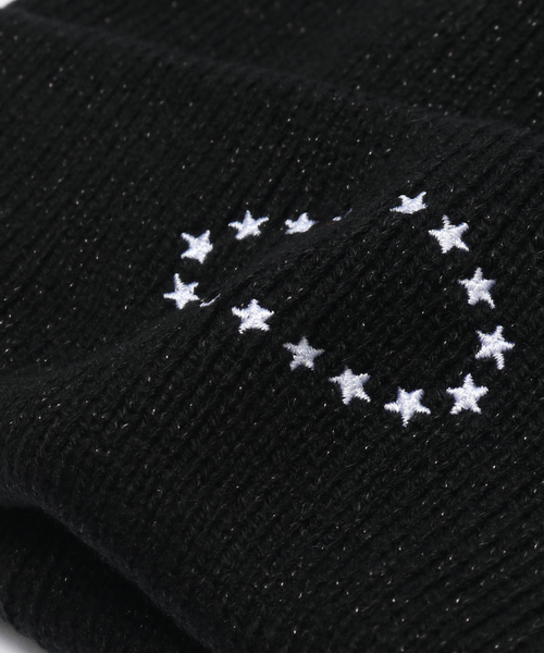 AFB / エーエフビー GLITTER DOUBLE BEANIE（ニットキャップ/ビーニー