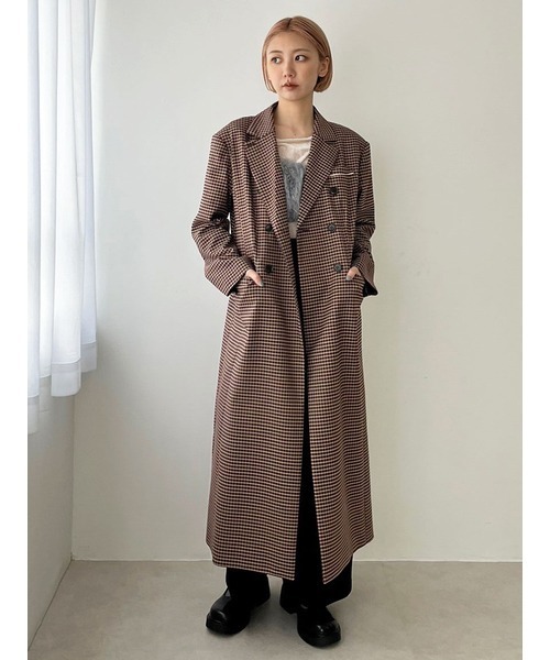 LILY BROWN（リリーブラウン）の「ダブルブレストロングコート
