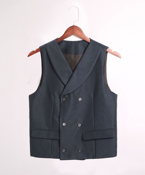 Cloudstyle】ダブルブレスト スーツベスト ジレ（ベスト）｜Cloudstyle