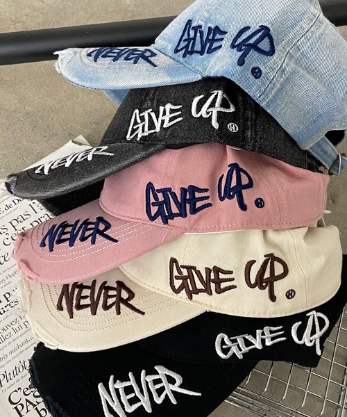 セール】サイドロゴ刺繍ダメージキャップ（キャップ）｜rire（リル）の