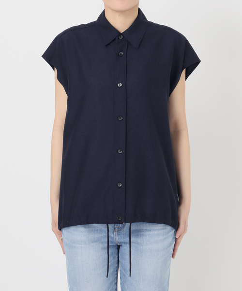 Spick and Span ソフトブロードフレンチヘムギャザーシャツ Spick and