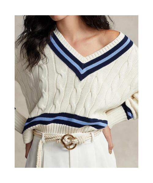 ケーブルニット コットン クリケット セーター（ニット/セーター