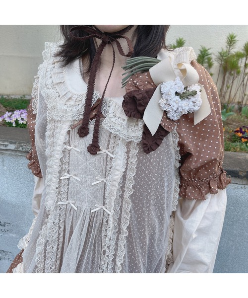 PINK HOUSE（ピンクハウス）の「ブーケ＆リボンコサージュ（ブローチ