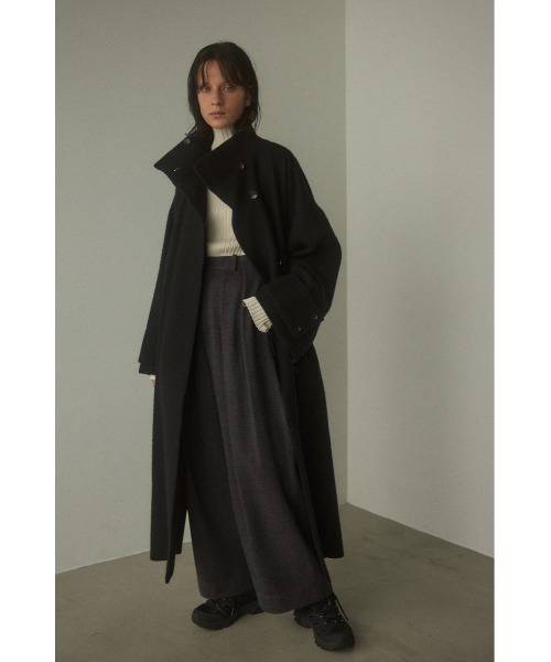 BLACK BY MOUSSY（ブラックバイマウジー）の「stand collar wool coat