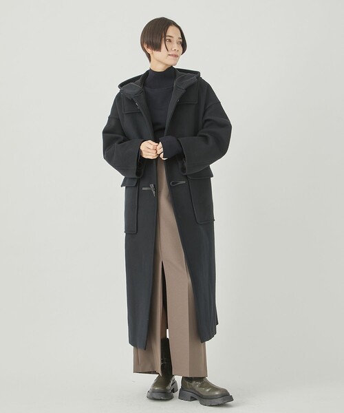Dessin de mode/デッサンデモード】サイドスリットダッフルコート