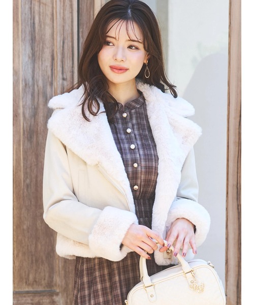 スエードファーライダースジャケット（ライダースジャケット）｜LUDIC