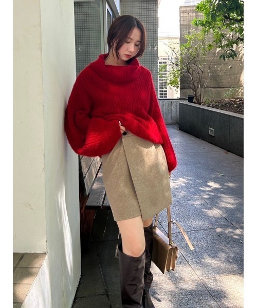 FRAY I.D（フレイアイディー）の「ボンディングミニスカート（スカート