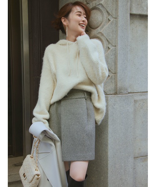 FRAY I.D（フレイアイディー）の「ボンディングミニスカート（スカート