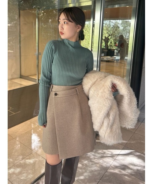 FRAY I.D（フレイアイディー）の「ボンディングミニスカート（スカート