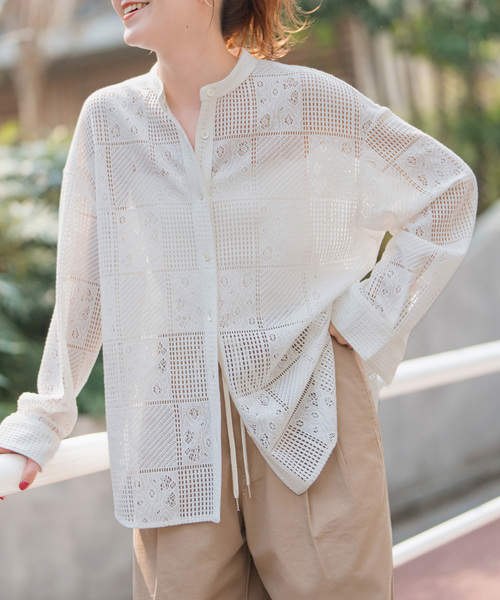 追加3》PEレースシャツ（シャツ/ブラウス）｜Spick & Span（スピック