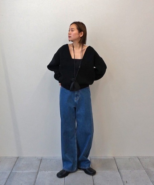 TODAYFUL（トゥデイフル）の「Slit Neck Knit（ニット/セーター）」 - WEAR