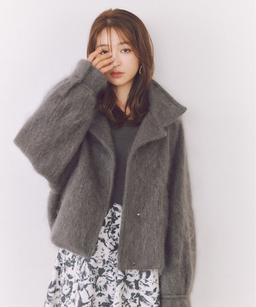 SNIDEL（スナイデル）の「シャギーミドルブルゾン（ブルゾン）」 - WEAR