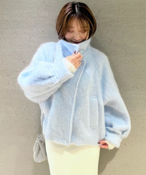 SNIDEL（スナイデル）の「シャギーミドルブルゾン（ブルゾン）」 - WEAR