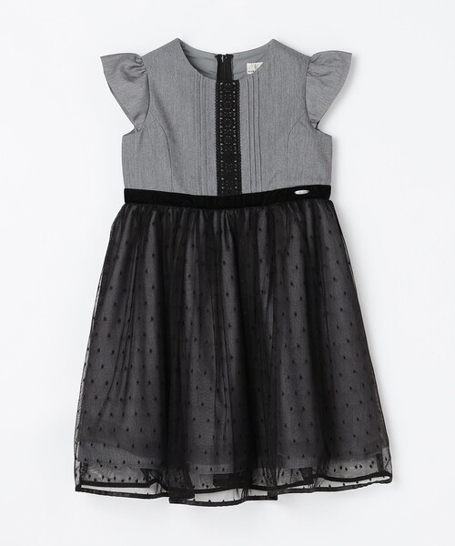 セール】【110-140㎝】ノワールドット ドレス（ドレス）｜組曲