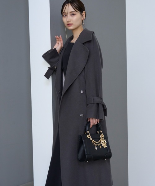 SNIDEL（スナイデル）の「ウールカシミヤスタンドカラーコート（その他