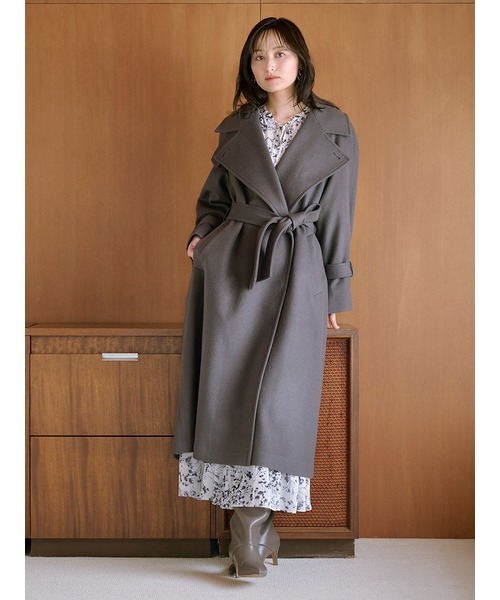 SNIDEL（スナイデル）の「ウールカシミヤスタンドカラーコート（その他