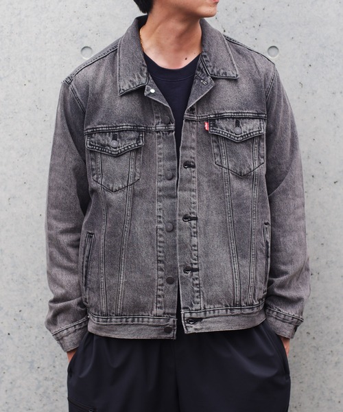 セール】Levi's/リーバイス トラッカージャケット ブラック ROUND