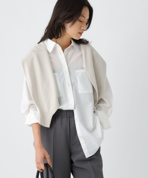 セール】ハリ感レギュラーシャツ / 588158（シャツ/ブラウス）｜Elura