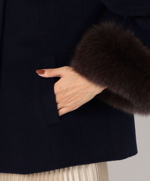 NOLLEY'S Sophi（ノーリーズソフィ）の「アンゴラ袖ファーショート