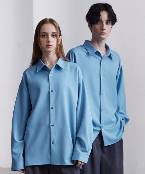 CLEL】Balloon Sleeve Loose Regular Collar Shirt / バルーン袖ルーズ